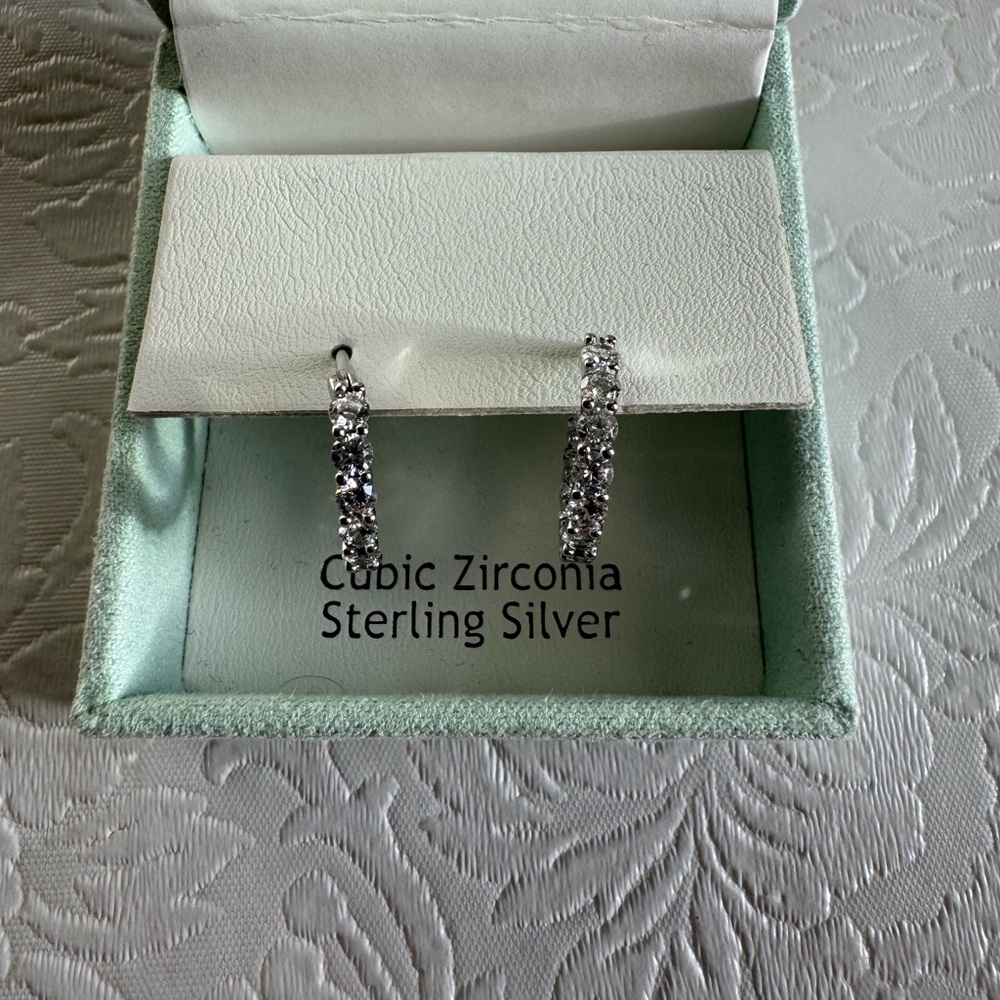 Rachel Ashwell Cubic Zirconia Hoops Earrings